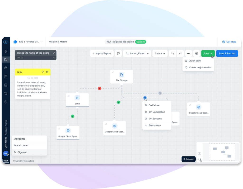 Integrate.io data cleansing software